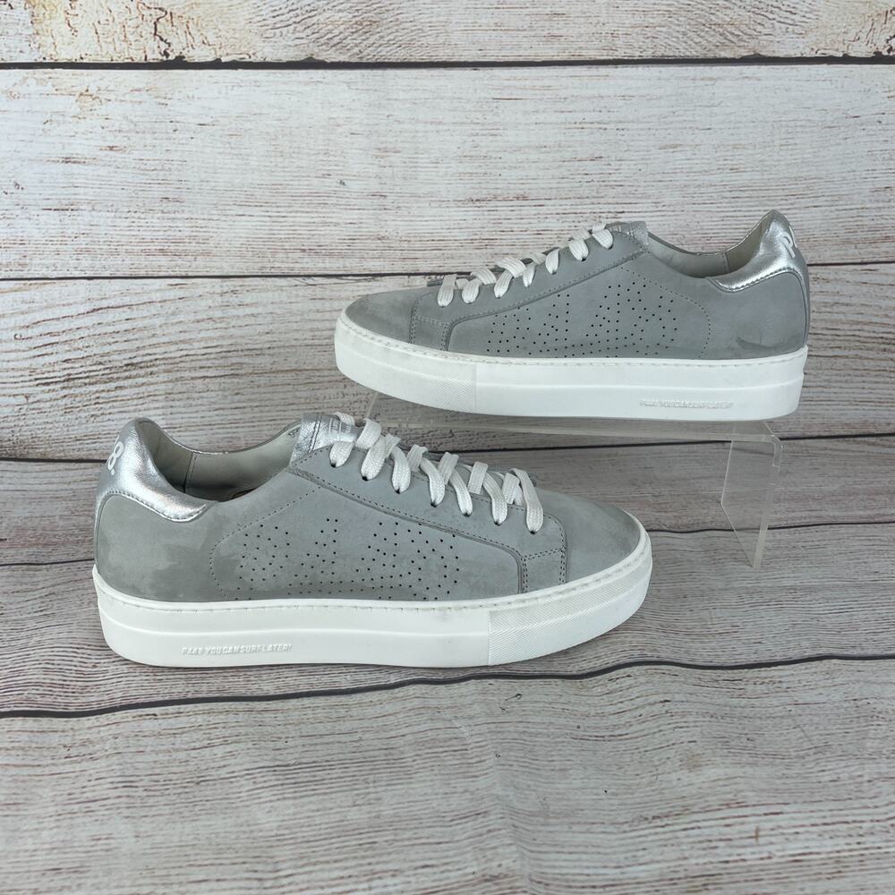 P448 Thea Womens EU 37 US 6.5-7 Sneakers Gray Suede